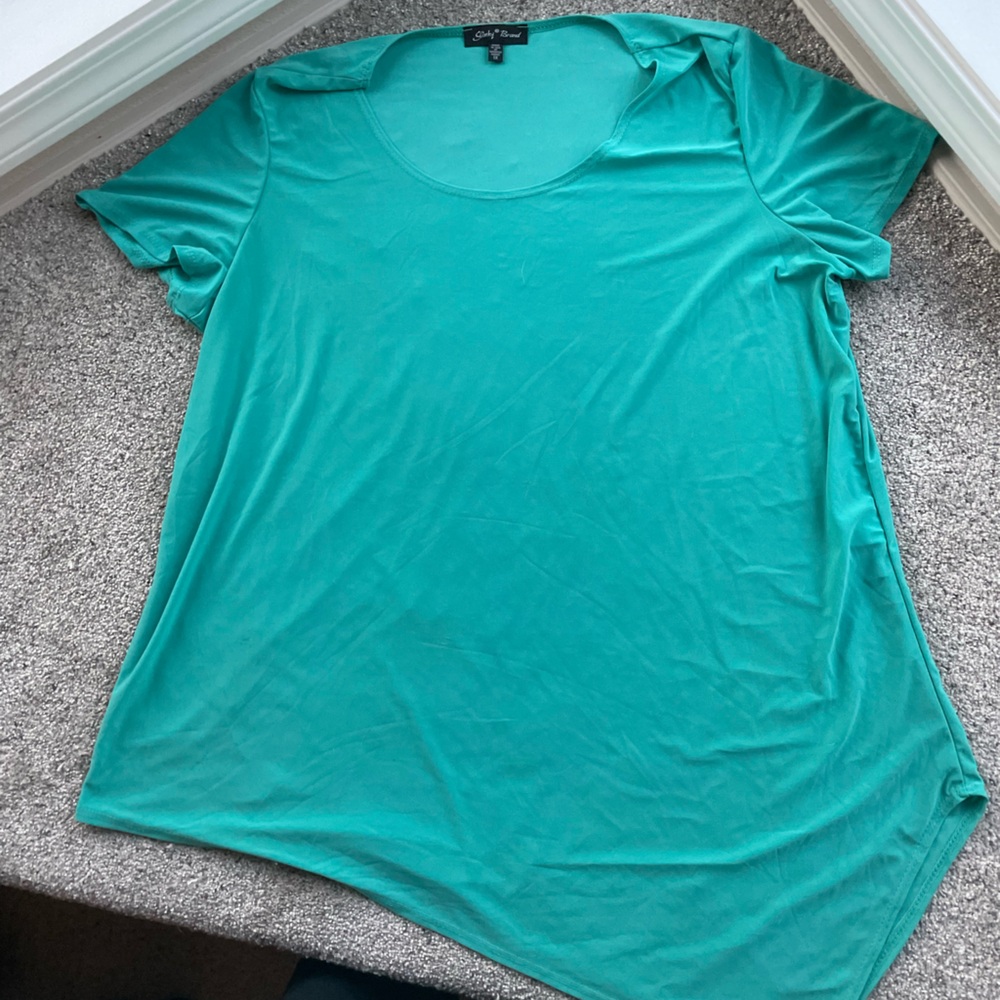 Teal Slinky Short Sleeve